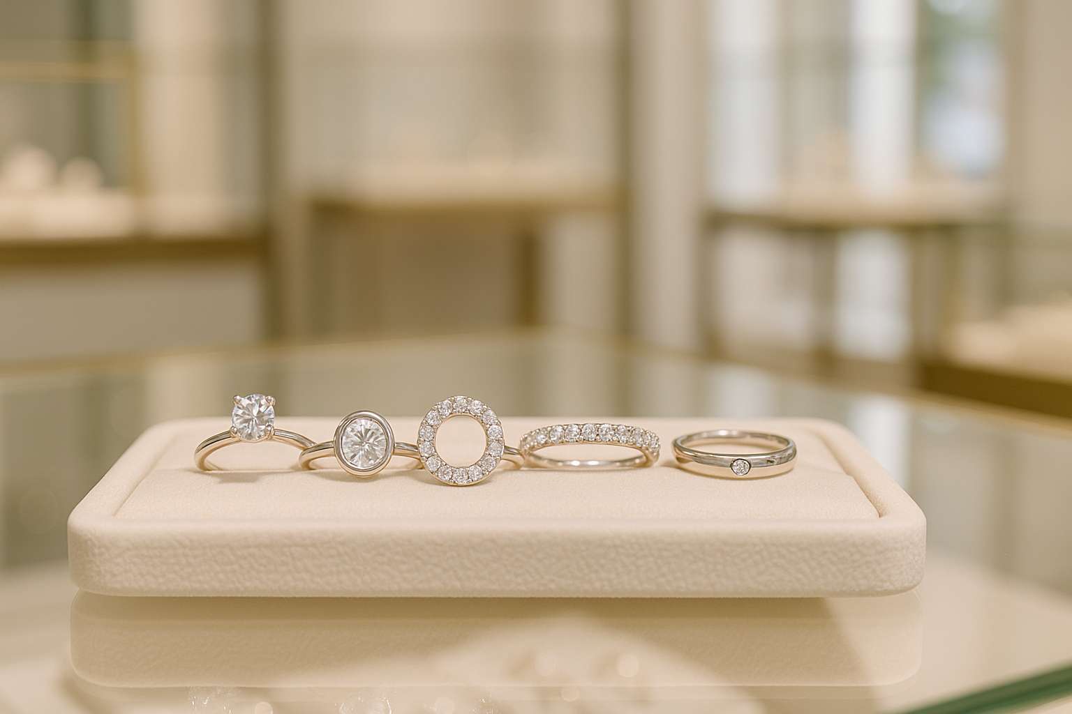 engagement ring setting types guide prong bezel halo pavé
