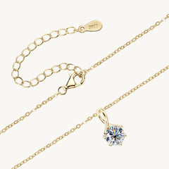 The Allure Moissanite Necklace - Gold