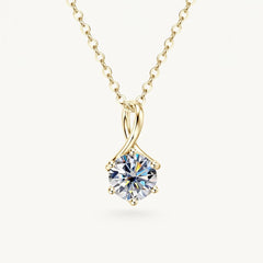 The Allure Moissanite Necklace - Gold