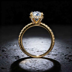 The Aurore Moissanite Ring - Gold