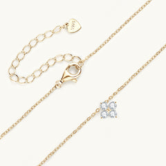 The Clover Moissanite Necklace - Gold