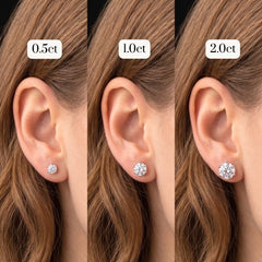 The Éclat Moissanite Stud Earrings