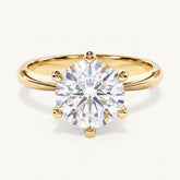 The Éclat Moissanite Ring - Gold