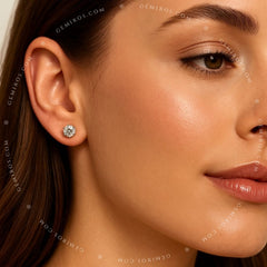 The Éclat Moissanite Stud Earrings