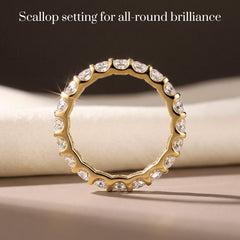 The Eterna Moissanite Ring - Gold