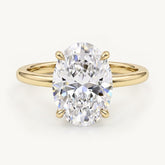 The Luna Moissanite Ring - Gold