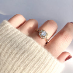 The Marchesa Moissanite Ring - Gold