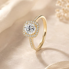 The Marchesa Moissanite Ring - Gold