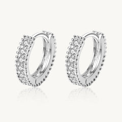 The Vivara Moissanite Huggie Hoop Earrings