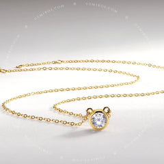The Aria Moissanite Necklace - Gold