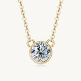 The Aria Moissanite Necklace - Gold