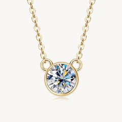 The Aria Moissanite Necklace - Gold