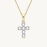 The Faith Moissanite Necklace - Gold