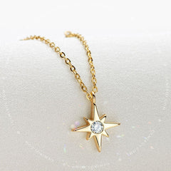 The North Star Moissanite Necklace