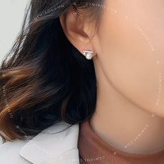 The Poise Moissanite Stud Earrings