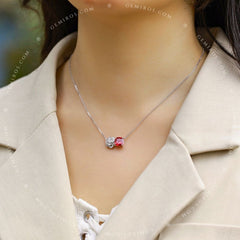 The Roselle Ruby Necklace