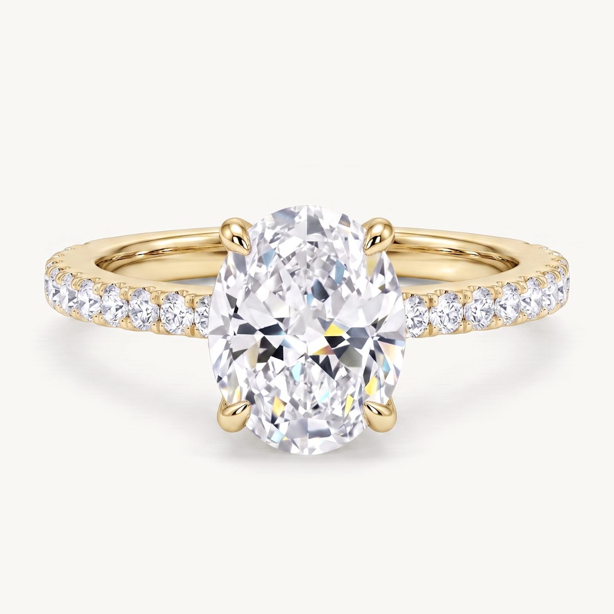 The Aurore Moissanite Ring - Gold