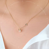 Dainty Butterfly Freshwater Pearl Necklace