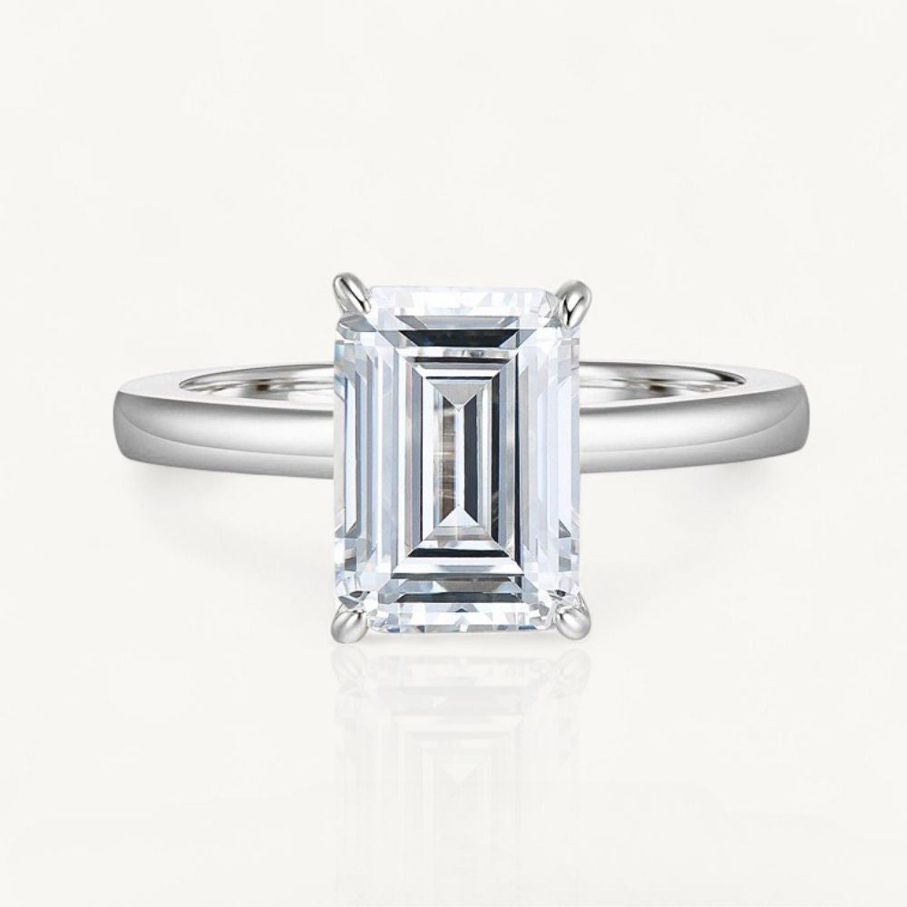 modern square‑cut travel ring dupe — The London Ring by Gemiros