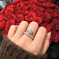 The Éclat Moissanite Ring - Gold