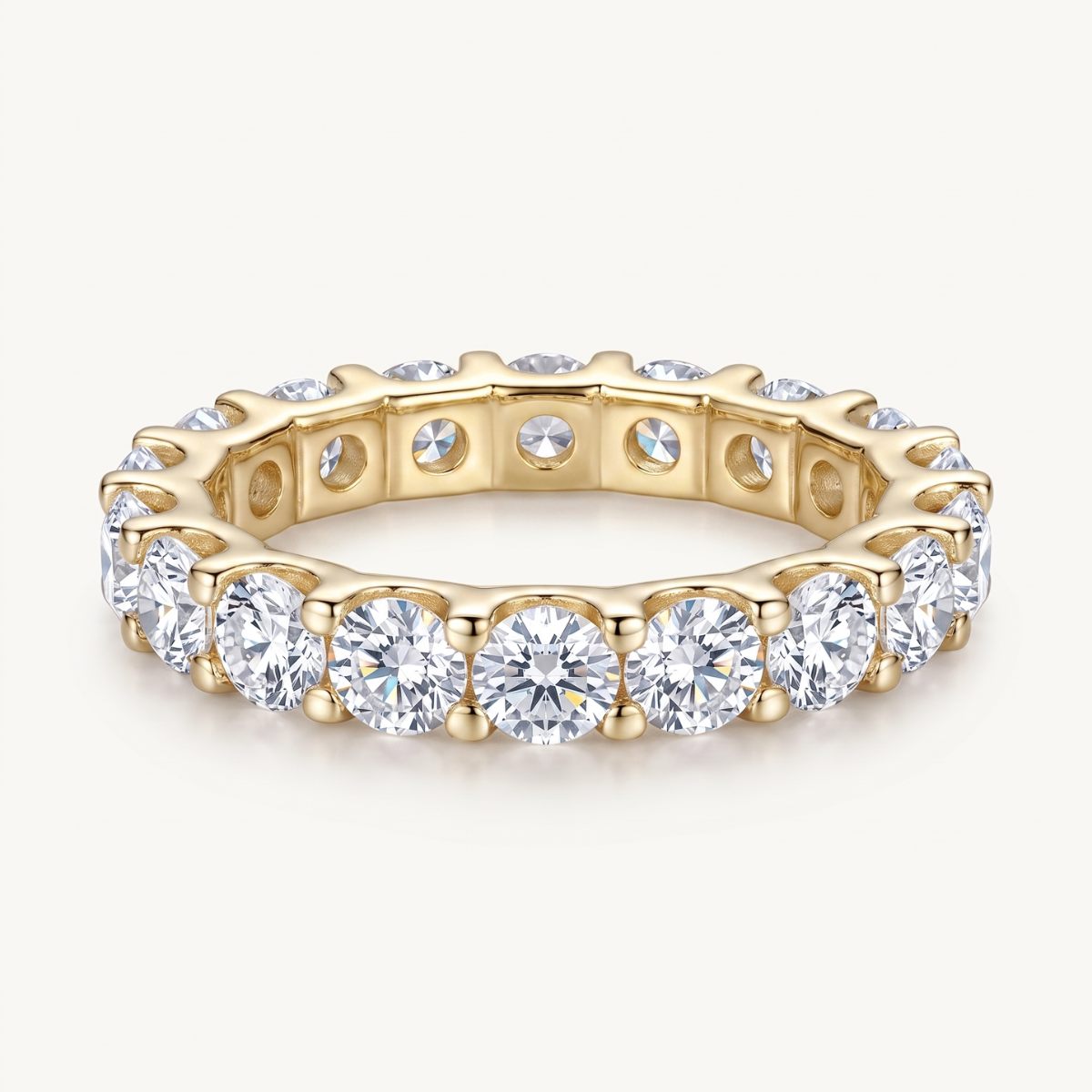 The Eterna Moissanite Ring - Gold