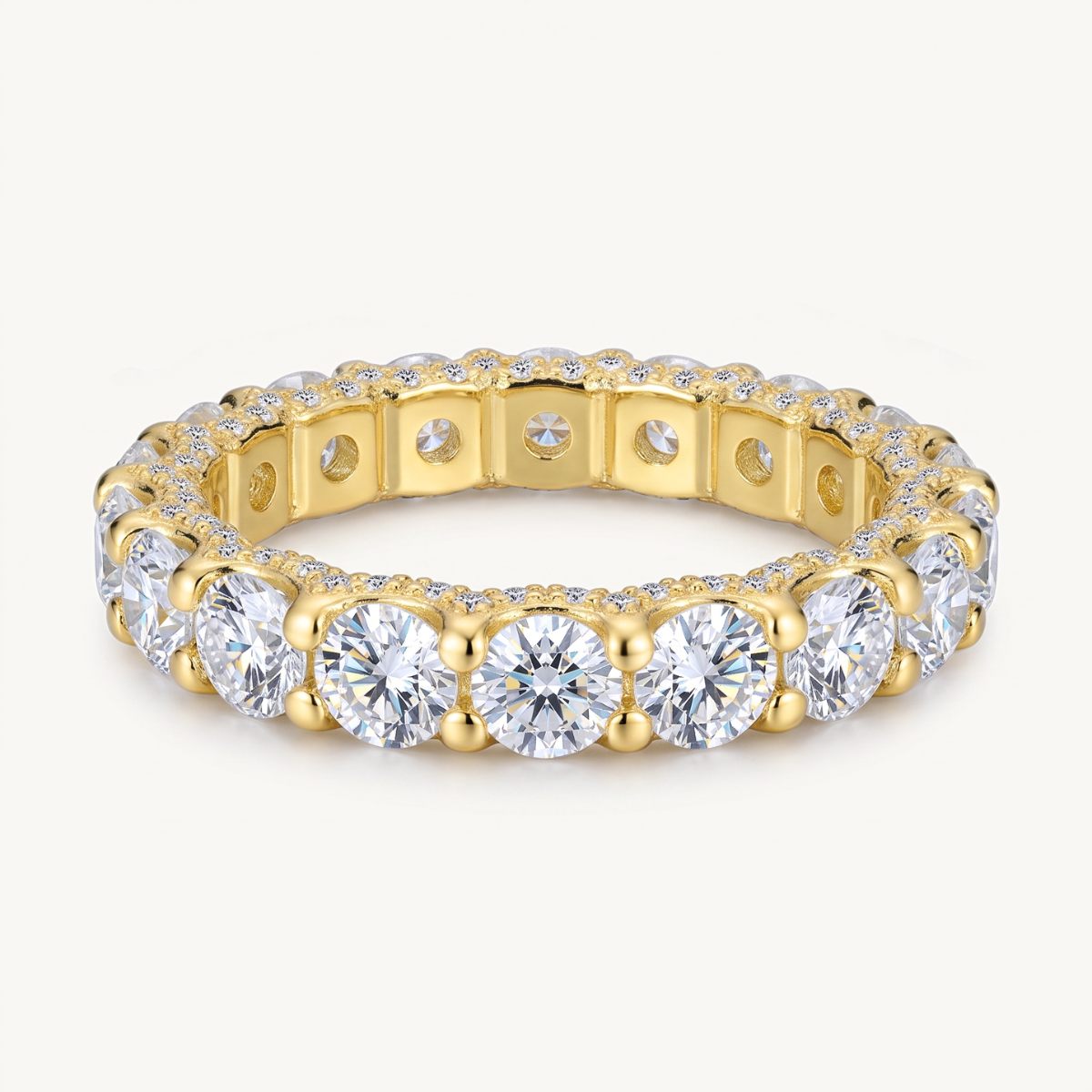 The Eternelle Moissanite Ring - Gold