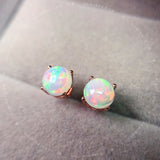 Radiant Everyday Opal Stud Earrings