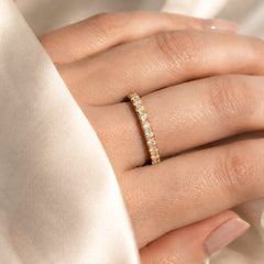 The Forever Moissanite Ring - Gold
