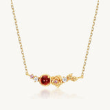 Garden of Roses Garnet Necklace