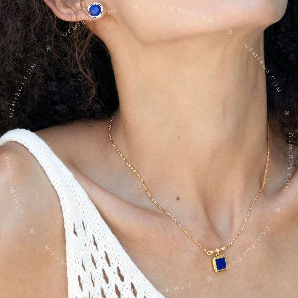 Lapis Lazuli Balance Beam Necklace