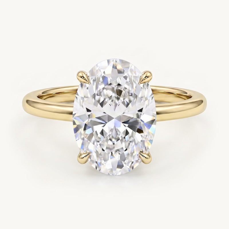 The Luna Moissanite Ring - Gold