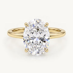 The Luna Moissanite Ring - Gold