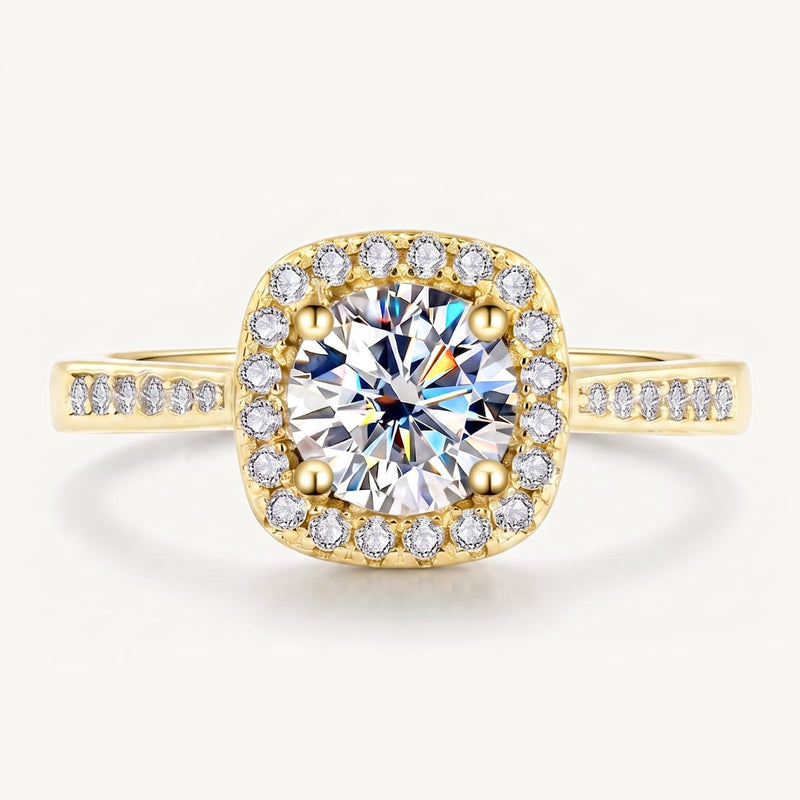 The Marchesa Moissanite Ring - Gold