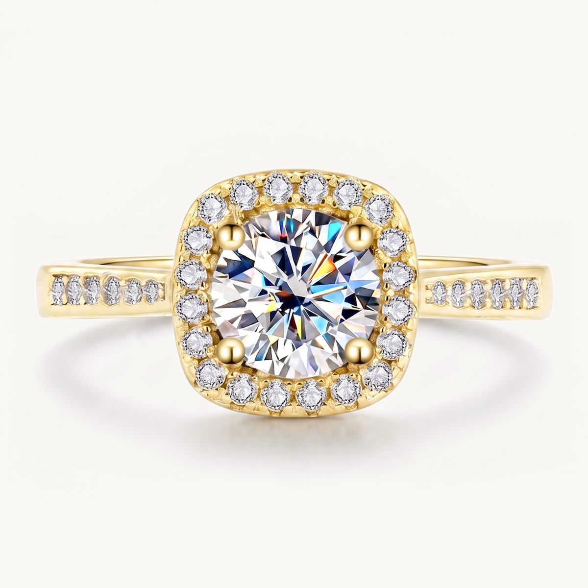 The Marchesa Moissanite Ring - Gold