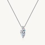 Marquise Cut Moissanite Solitaire Necklace