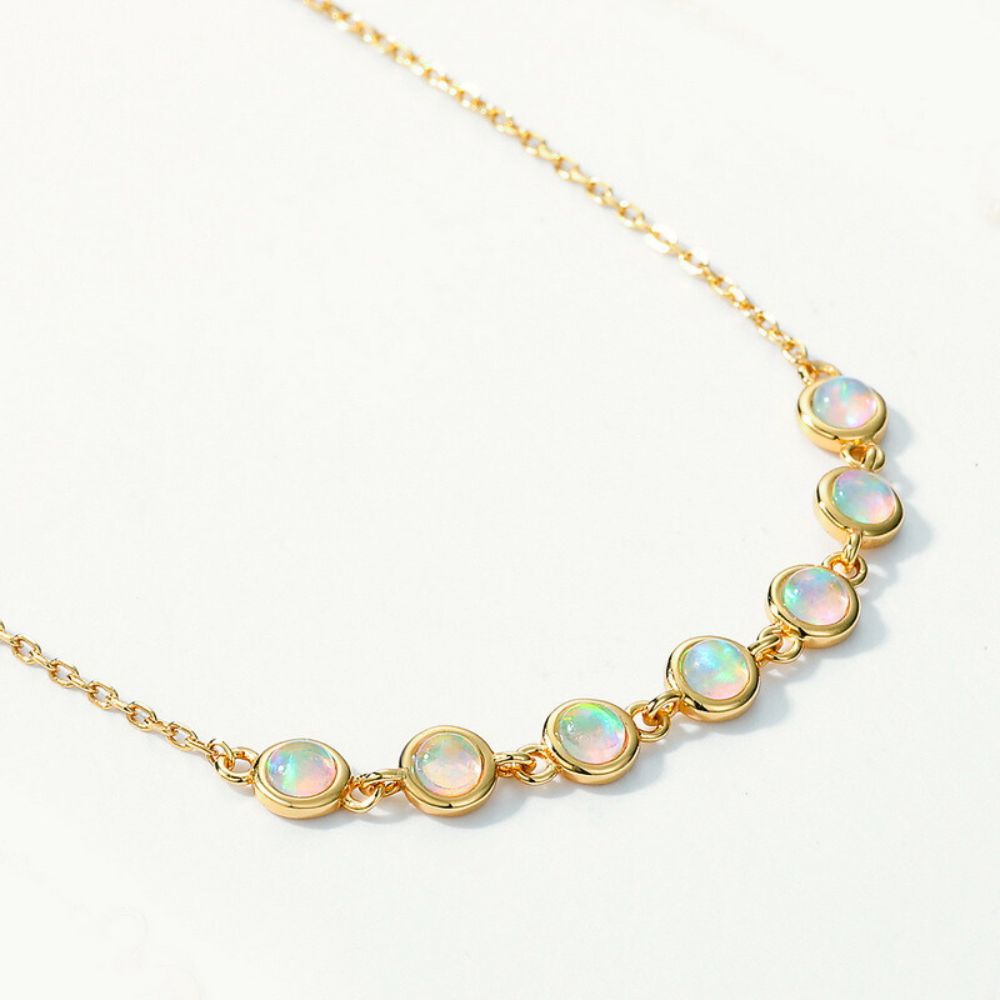 Opal Constellation Cascade Necklace