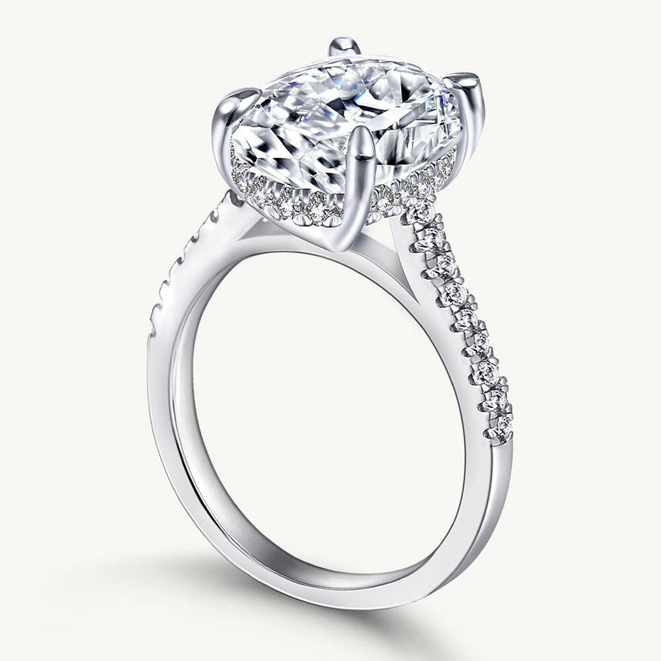 how to clean moissanite ring - The Ophelia travel ring