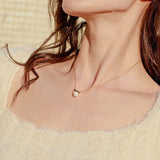 Petite Balance Beam Pearl Necklace