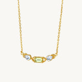 Peridot & Sky Blue Topaz Necklace