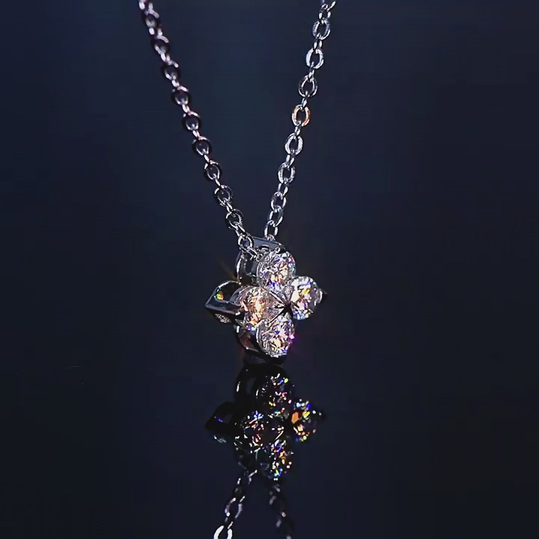 The Clover Moissanite Necklace