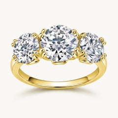 The Reine Moissanite Ring - Gold