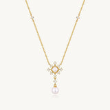 Freshwater Pearl Snowflake Sonata Necklace