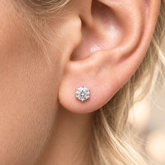 The Éclat Moissanite Stud Earrings