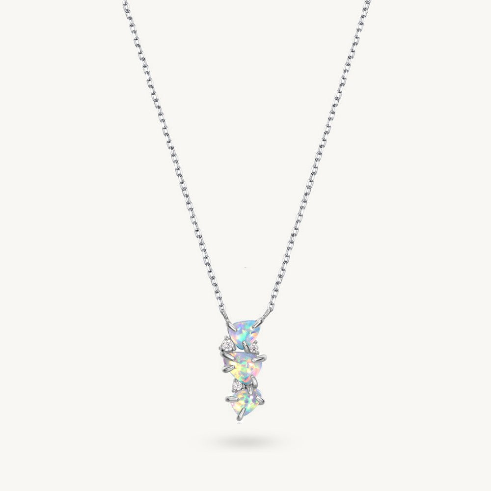 Three Wishes Triple Opal Necklace