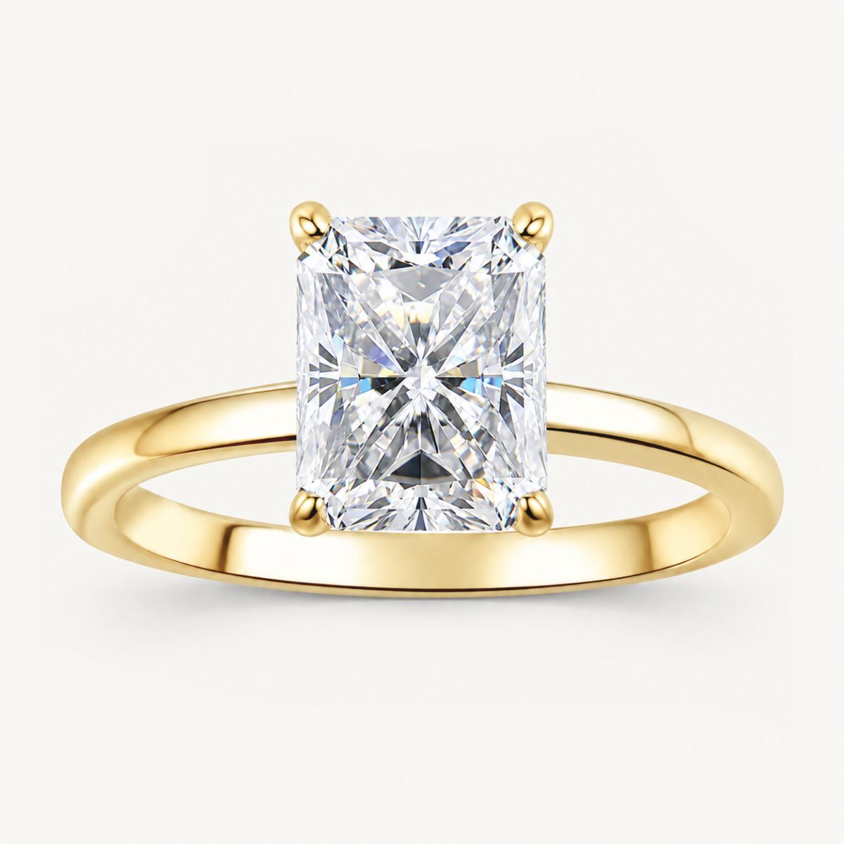 The Vivienne Moissanite Ring - Gold