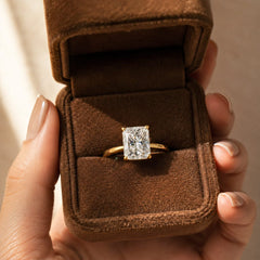 The Vivienne Moissanite Ring - Gold